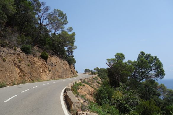 Cycling along the coast of Catalonia, Spain!