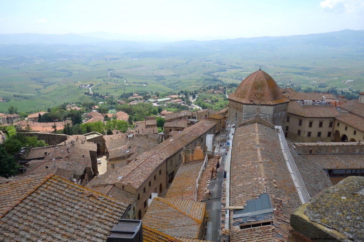 View from the Palazzo dei Priori in Volterra